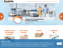 Tablet Screenshot of ecotrin.com